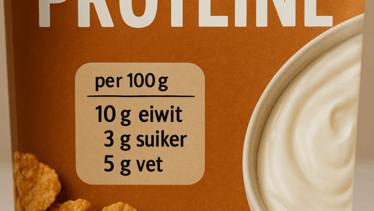 Proteine op verpakking