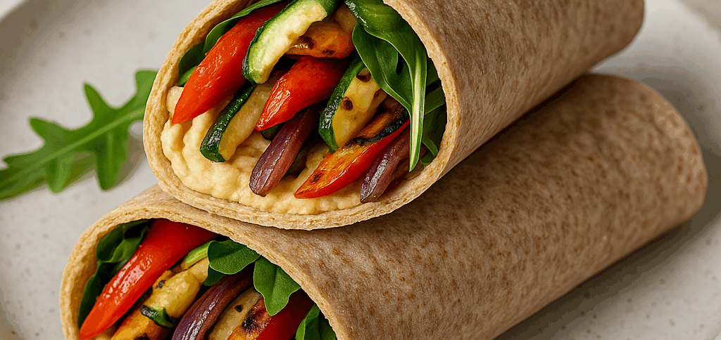 Wrap met hummus