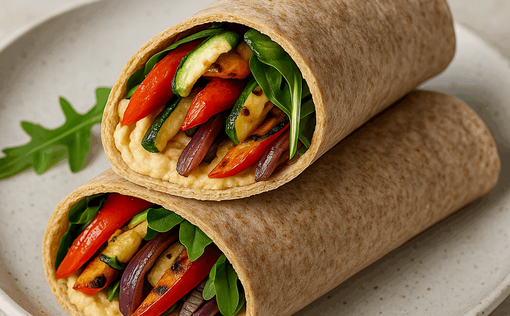 Wrap met hummus