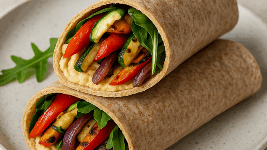 Wrap met hummus